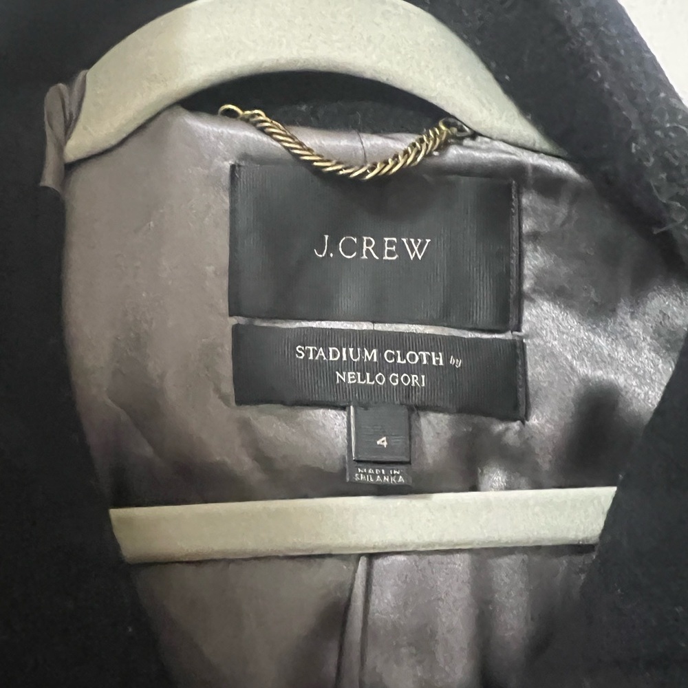JCREW Black Cocoon Coat - Picture 7 of 7